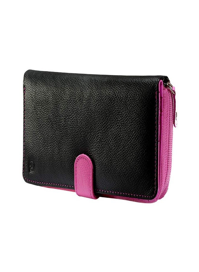 إس آر بي محفظة نسائية من SRB (متعددة الألوان) (أسود ووردي) - Image 3